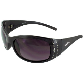 Global Vision Marilyn 2 Glasses Bling (Black Frame/Smoke Lens)