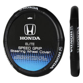 Plasticolor 006732I01 Elite Series Speed Grip 'Honda' Steering Wheel Cover , black