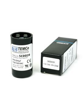 TEMCo 270-324 uf/MFD 110-125 VAC Volts Round Start Capacitor 50/60 Hz AC Electric - Lot -1