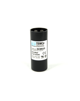 TEMCo 324-389 uf/MFD 110-125 VAC Volts Round Start Capacitor 50/60 Hz AC Electric - Lot -1