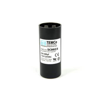 TEMCo 324-389 uf/MFD 110-125 VAC Volts Round Start Capacitor 50/60 Hz AC Electric - Lot -1