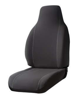 Fia SP82-92 BLACK Custom Fit Rear Seat Cover Split Seat 60/40 - Poly-Cotton, (Black)