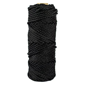 SGT Knots Tarred Twine - 100% Nylon Bank Line for Bushcraft, Netting, Gear Bundles, Home Improvement, Construction (9, 1/4lb)