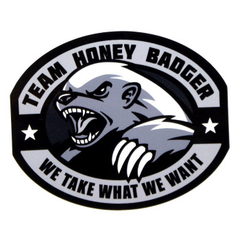 MilSpec Monkey Team Honey Badger Vinyl Decal (SWAT (Black))