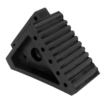 Performance Tool W41001 All Weather, Oil Resistant Solid Rubber Wheel Chock, Black