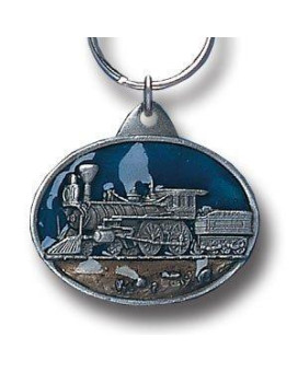 Siskiyou KR47 Steam Locomotive Antiqued Key Chain, Grey