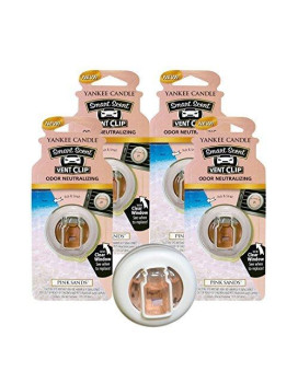 Yankee Candle Pink Sands Smart Scent Vent Clip - Pack of 4