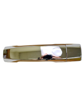 PT Auto Warehouse NI-3953M-RER - Outside Exterior Outer Door Handle, Chrome - Crew Cab Only, Rear (Left = Right)