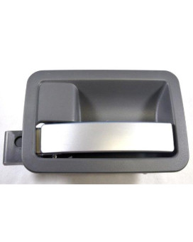 PT Auto Warehouse CH-2457PG-LH - Inside Interior Inner Door Handle, Gray Housing with Silver Lever - Driver Side