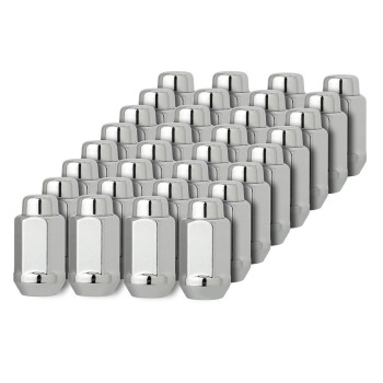 DPAccessories 32 Chrome 14x1.5 Closed End XL Bulge Acorn Lug Nuts - Cone Seat - 22mm Hex D3618-2305/32