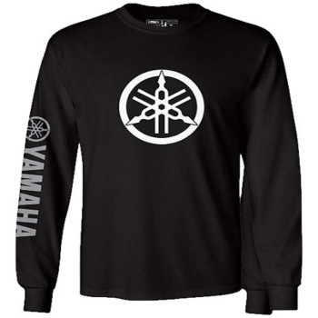 Factory Effex 17-87214 'Yamaha' Long Sleeve T-Shirt (Black, Large)