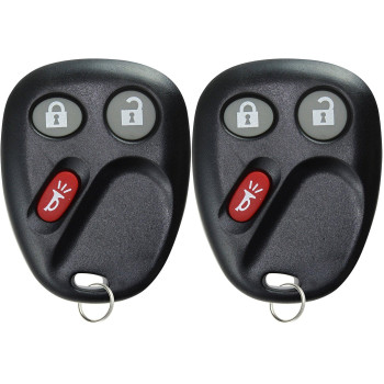 KeylessOption Keyless Entry Remote Control Car Key Fob Replacement for LHJ011 (Pack of 2)