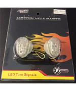 HTTMT MT303-003-W LED Turn Signal Lights Compatible with Yzf R1 R6 R6S Yzf-R6 Yzf-R6S Fz6 Fz1 Fz Fazer