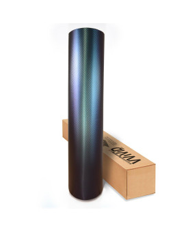 VViViD XPO Purple to Blue Chameleon Carbon Fiber 5ft x 2ft Vinyl Wrap roll W/Air-Release Technology