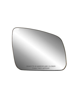 Passenger Side Heated Mirror Glass w/backing plate, Mercedes C-class C300, C-class C350, C-class C63, 5 3/8 x 6 7/8 x 8 1/8 (will not fit on 4Matic models, w/o auto dimming)