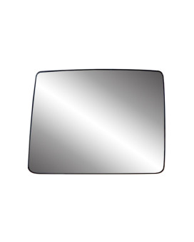 Driver Side Heated Mirror Glass w/backing plate, Ford F150, 6 5/16 x 8 5/16 x 10 (towing Mirror top lens)
