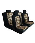 Pilot Automotive SC-5025E Black 10-Piece Camo Mesh Seat Cover