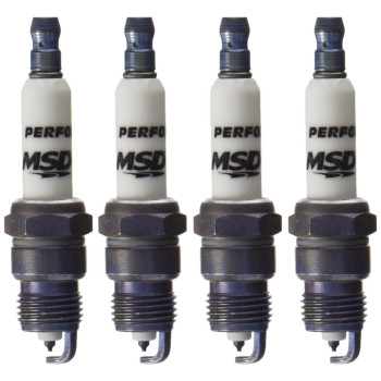 MSD Ignition 37204 Spark Plug, 4 Pack (6IR4Y)