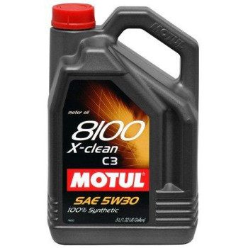 Motul 8100 X-Clean 5W30 5L (Pack of 2)