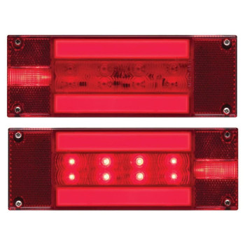 Optronics TLL170RK Red Rectangular Combination Tail Light Kit