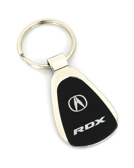 Au-TOMOTIVE GOLD Tear Drop Key Ring for Acura RDX (Black)