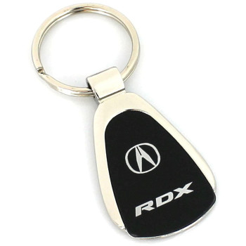 Au-TOMOTIVE GOLD Tear Drop Key Ring for Acura RDX (Black)