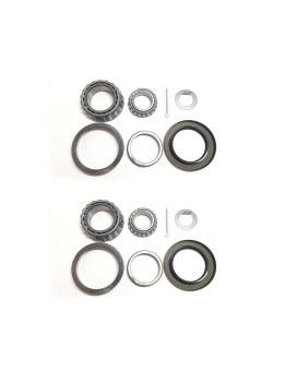 (Sets of 2) WPS Trailer Hub Wheel Bearing Kit 25580 LM67048 with Grease Seal 10-36 (Or 10-10) for 5200-6000 lb. EZ Lube Axles