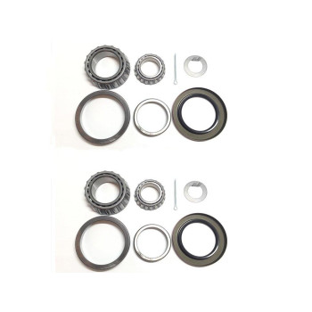 (Sets of 2) WPS Trailer Hub Wheel Bearing Kit 25580 LM67048 with Grease Seal 10-36 (Or 10-10) for 5200-6000 lb. EZ Lube Axles