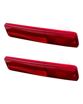 Brock Replacement Pair Set Rear Signal Side Marker Lights Compatible with 1968-1986 CJ Series J0994021