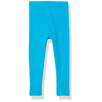 city Threads girls Leggings 100 cotton for School Uniform Sports coverage or Play Perfect for Sensitive Skin or SPD Sensory Friendly clothing, Turquoise, 5