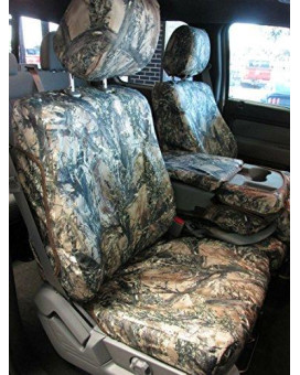 Durafit Seat Covers Made to fit 2014 F150 2015-2021 F250-F550 XLT and Lariat 40/20/40 Split Seat with Opening Center Console in MC2 Camo Endura