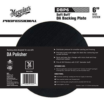 Meguiar's 6 DA Backing Plate - Pair With Foam or Microfiber Pads for Dual Action Polishing - DBP6