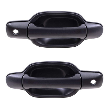 Brock Replacement Driver and Passenger Front Outside Outer Door Handles Compatible with Pickup Truck 25875521 15243675