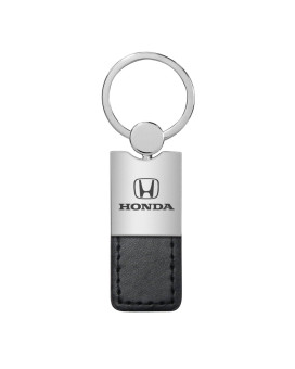 Honda Duo Black Leather Key Chain