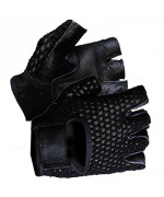 Mesh Back Fingerless Gloves