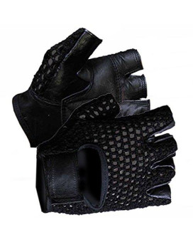 Mesh Back Fingerless Gloves