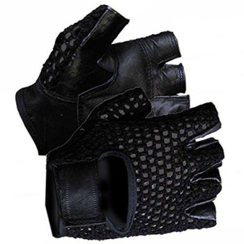 Mesh Back Fingerless Gloves