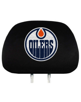 Team ProMark NHL - Edmonton Oilers Head Rest Cover Set, Black, One Size