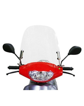 MMG Scooter Windshield 3 millimeters Clear Plastic Acrylic comes with mounting hardware