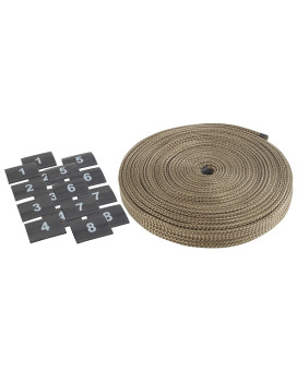 Design Engineering 010603 Protect-A-Wire Titanium V8 Sleeving Kit to Cover and Protect Spark Plug Wires,8-Cylinder