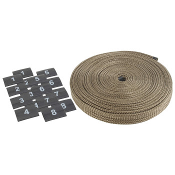 Design Engineering 010603 Protect-A-Wire Titanium V8 Sleeving Kit to Cover and Protect Spark Plug Wires,8-Cylinder