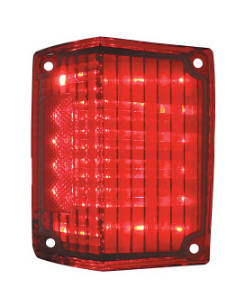 United Pacific CTL7072LED-L Red LED Tail Light Lens (L/H 1970-72 El Camino & Station Wagon)