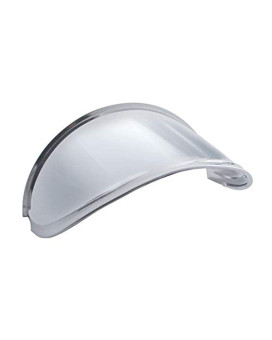 United Pacific 10532 Polished Stainless Steel Drop Style Visor For 7 Headlight, Durable Construction, Smooth/Shiny Finish - One Unit