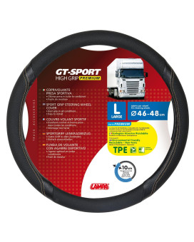 Lampa 98021 Steering Wheel Cover, Thermoplastic Elastomer (TPE) GT-L Sport
