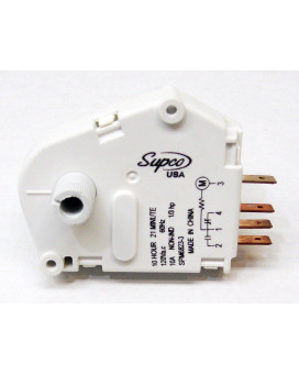 Supco SPM6823-3 Defrost Timer 10H / 21M For GE WR9X388, Gemline CC924, Amana D7004112, Maytag 68233-3