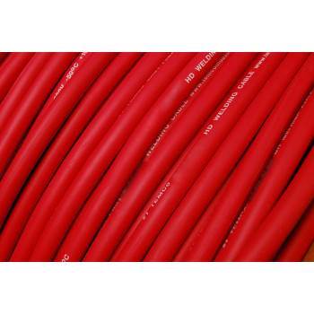 TEMCo INDUSTRIAL WC0147-15 ft 4 Gauge AWG Welding Lead & Car Battery Cable Copper Wire RED | Made in USA