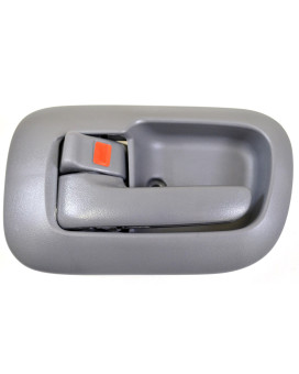 PT Auto Warehouse TO-2530G-LS - Inside Interior Inner Door Handle/Trim, Gray - Driver Side Front