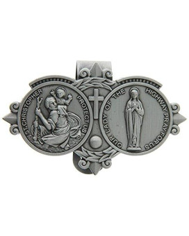 St. Christoper / Our Lady of the Highway Visor Clip