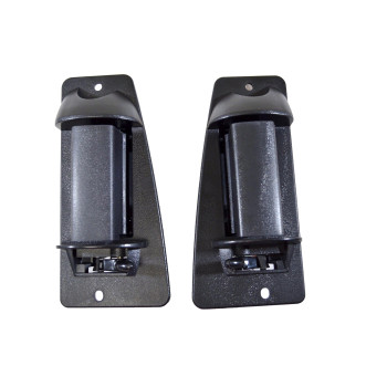 PT Auto Warehouse GM-3522A-RP - Outside Exterior Outer Door Handle, Black - Rear Left/Right Pair