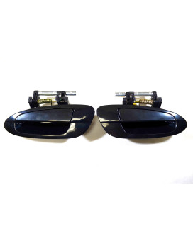 PT Auto Warehouse NI-3118S-RP - Outside Exterior Outer Door Handle, Smooth Black - Rear Left/Right Pair